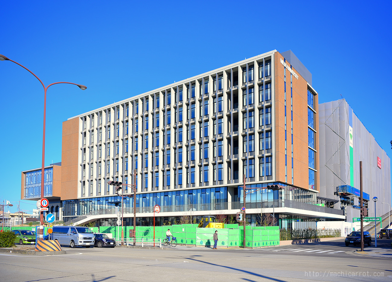 まもなく1期工事が完了！名城大学 ナゴヤドーム前キャンパス　2016.2.7