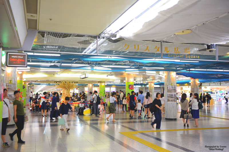 サカエチカの改修工事が本格化！クリスタル広場の天井板撤去　2017.8.6